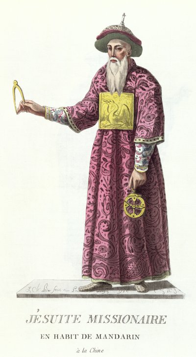 Missionario gesuita in costume mandarino, da 